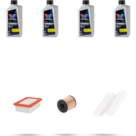 Kit tagliando 3 FILTRI e 4L OLIO compatibile con Peugeot 308 II 1.6 PureTech 165kw dal 2018 (1/5)