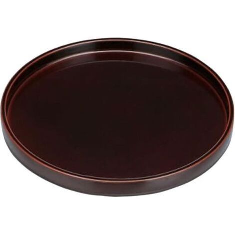 Plateau de pot de fleurs en céramique marron de diamètre extérieur 25 cm adapté au bac de drainage des fleurs d'intérieur et d'extérieur 1 (1/5)