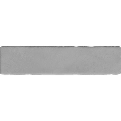 Carrelage effet Zellige Gris Foncé 24,6x6x0,85 cm Ravelo - Sol et mur intérieur (vendu par carton de 0,5 m²) - RO'MA CARRELAGE