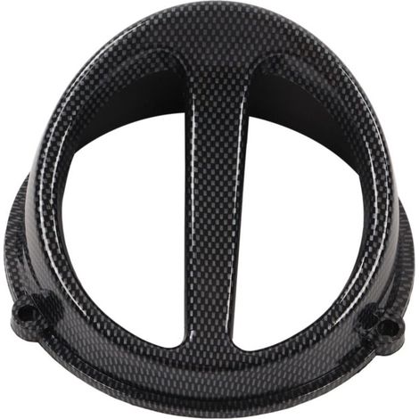 Cache de ventilateur de refroidissement pour moteur de moto, style fibre de carbone, compatible avec les modèles GY6 125cc, 150cc, 152QMI et 157QMJ. (1/5)