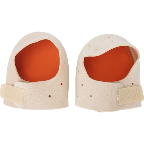 2 Protections Respirantes pour Talons Coussinets de Soutien Fasciite Plantaire Antidouleur Manches Talon Couleur Chair (1/5)