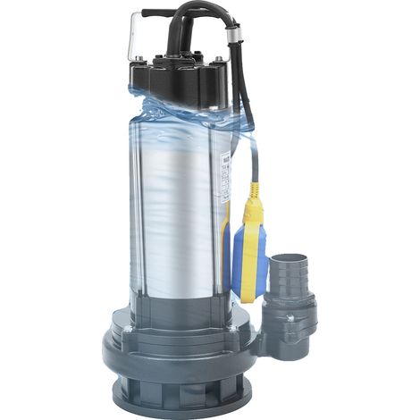 Pompe de relevage submersible, débit de 36m³/h, étanche IP68, Noir (1/5)