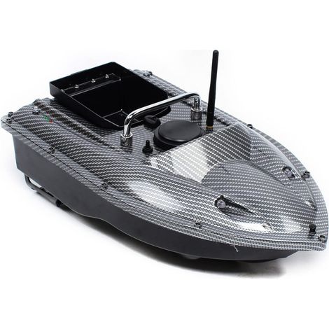 Barco cebador teledirigido de 500 m para pesca de carpas - Crucero automático, señuelo, camuflaje, baterías, LED para pesca nocturna