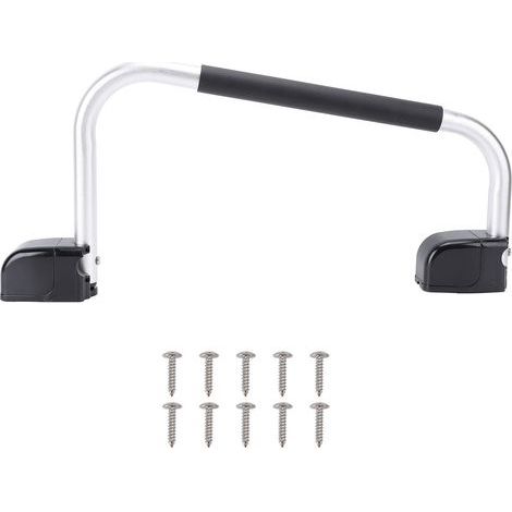 Ortviai Poignée d'assistance pliable en aluminium anodisé pour camping-car et caravane – Sécurité, confort et montage facile (1/5)