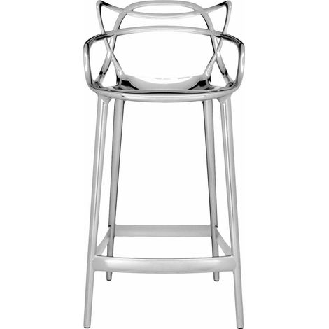 Kartell Masters Sgabello da Bar Cromo 65 cm