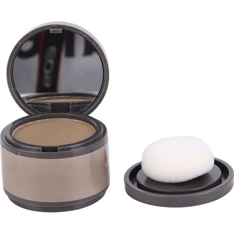 Poudre ligne capillaire ombre couvrante pour cheveux clairsemés, teinte café clair, remplissage racines beauté (1/5)