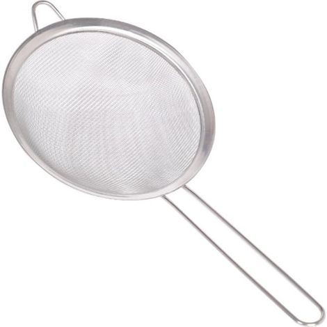 Passoire de cuisine - Passoire de 10 cm - Passoire - Petite passoire - Passoire de cuisine - Passoire de cuisine - Acier inoxydable - Argent (1/5)