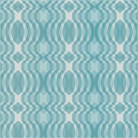 Retro wallpaper wall Profhome 395342 hot embossed non-woven wallpaper slightly textured with graphical pattern matt turquoise turquoise blue cream 4,5 m2 (1/5)