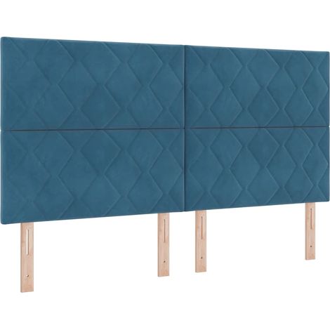 Maison Exclusive - Testiera Blu Scuro 180 cm Velluto