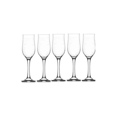 SET 6 CALICI FLORÌ FLUTE IN VETRO DA 195CC (1/2)