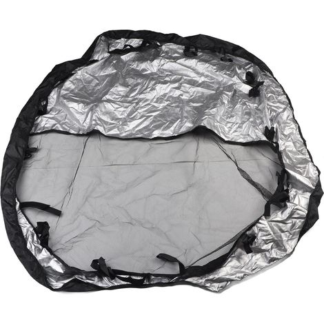 Housse rectangulaire à 8 panneaux pour parc à jeux pour chiens, couverture en filet pour cage ou niche, protection solaire pour l'intérieur et l'extérieur (1/5)