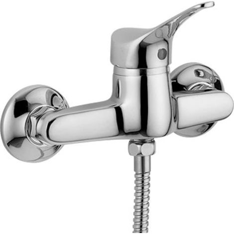 Miscelatore monocomando esterno doccia classico in ottone colore cromato bagno