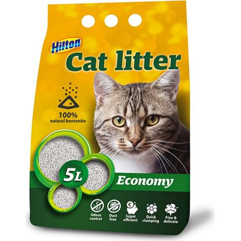 HILTON BENTONIT.ECONOMY BRANCHANT 5L POUR CHAT 283-000008-00