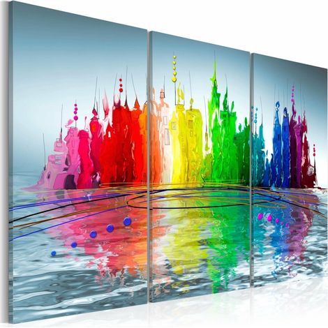 Tableau maisons flottantes - 60 x 40 cm (1/4)