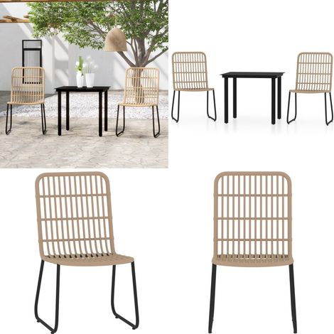 Ensemble à manger de jardin 3 pcs Chêne - ensemble de salle à manger - ensembles de salle à manger - Home & Living (1/5)
