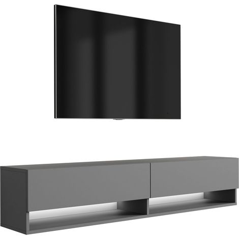 Mobile TV : Antracite, LED bianco, 170 × 32 × 34 cm (1/5)