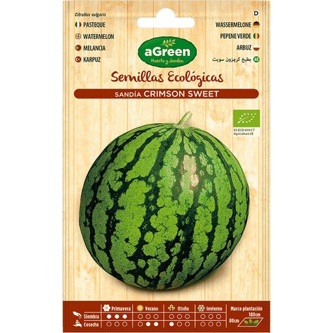 Sachet de graines de pastèque écologiques Crimson Sweet Agreen (1/3)