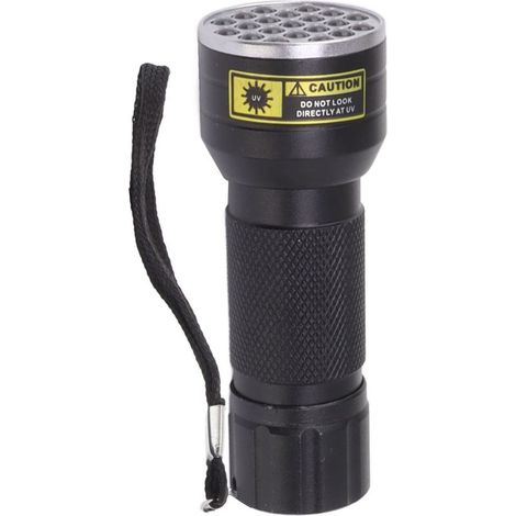 Ortviai Lampe UV 395 nm avec 21 LED pour détecter les taches d’urine animale, les scorpions et les substances fluorescentes (1/5)