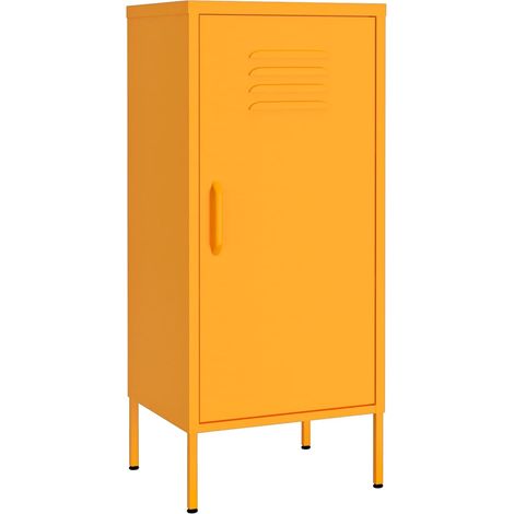 Maison Exclusive - Armadietto Giallo Senape 42,5x35x101,5 cm in Acciaio (1/5)