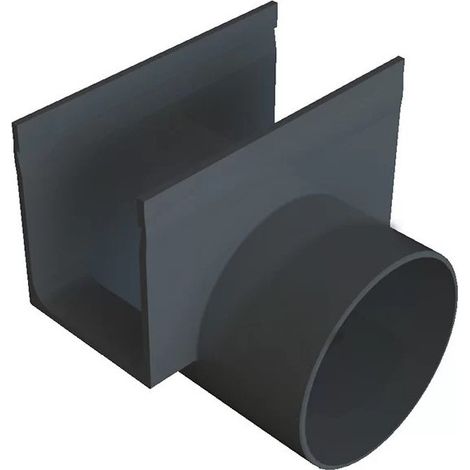 Accessoires pour caniveaux Slimline - ACO - Sortie latérale de Ø 80 mm