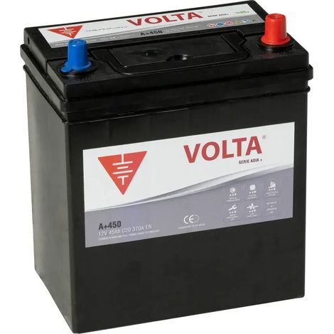 Batería de Coche 45Ah 370A EN Asia Plus Volta A+450D