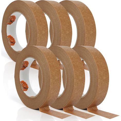 Eco Friendly Kraft Ribbon 24mm x 164 ft (Pack of 6 Rolls) (1/5)