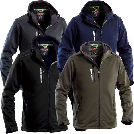 Giubbino Invernale in Softshell Hike Verde 3XL