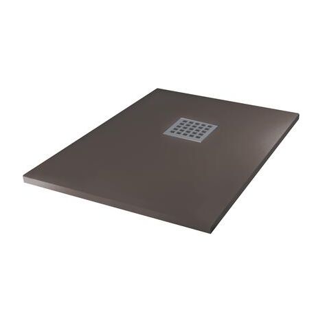 Receveur de douche résine de synthèse Mina gris anthracite 70x90 (1/2)