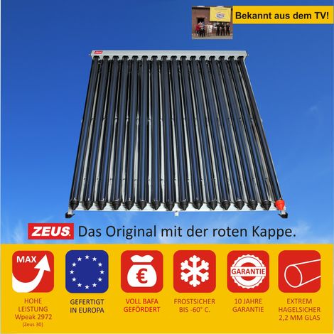 Röhrenkollektor Vakuumröhrenkollektoren Sonnenkollektor Solaranlage Zeus cpc 16 (1/5)
