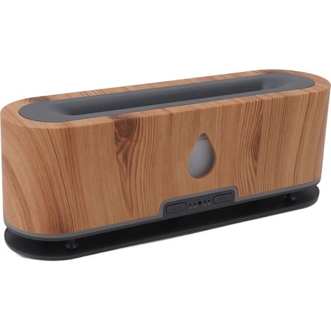 Diffuseur d'huiles essentielles flamme colorée ultrasonique humidificateur aromathérapie avec télécommande pour maison 100-240V prise UE (1/5)