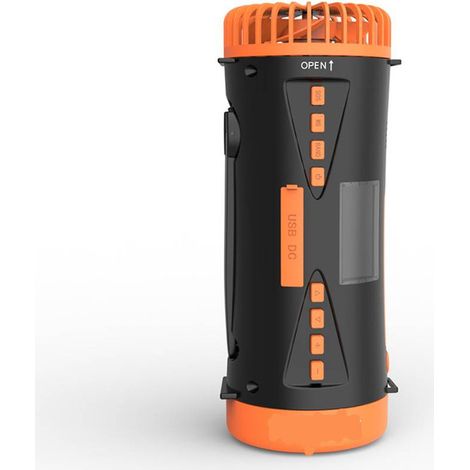 Radio d'urgence avec alerte météo NOAA, radio portable AM/FM NOAA pour la survie, radio à batterie rechargeable, chargeur USB, écran LCD, lampe de poche, lampe de lecture, alarmes SOS pour la maison e (1/5)