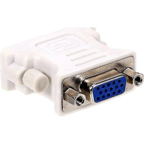 Adaptateur convertisseur DVI (24+1) mâle vers femelle, adapté aux ordinateurs portables et aux appareils DVI. (1/5)