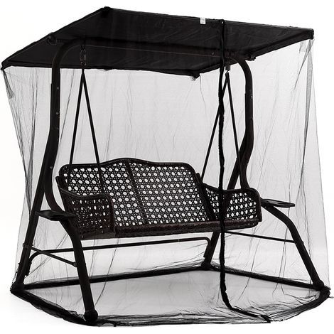 Mosquito net measuring 1.251.852.05 cm with a zipper, suitable for three-seater parasols and outdoor gardens. (1/5)