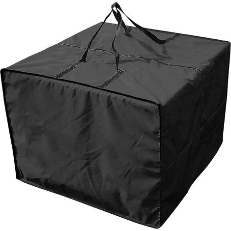 Sac de rangement carré imperméable pour coussins de mobilier de jardin, grand format (1/5)