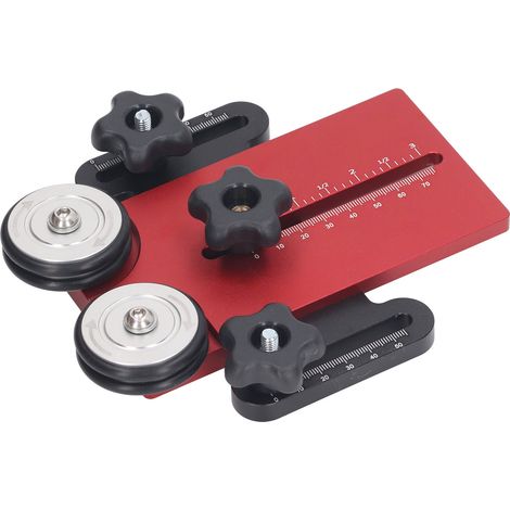 Guide de toupie à lamelles en aluminium pour scie à table, gabarit fin avec échelle claire, accessoire de menuiserie