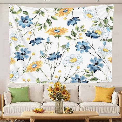 Tapisserie imprimée amusante pour chambre d'adolescente, décor pour chambre d'étudiante 200x150cm (1/5)