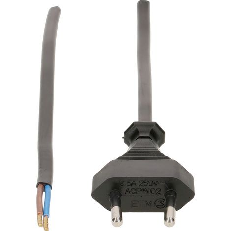 Max Hauri 138770 Strom Anschlusskabel  Schwarz 3 m