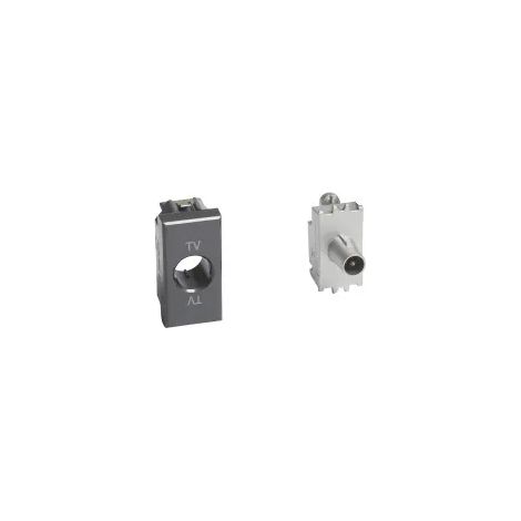 Prise TV et Sat Bticino Axolute Connecteur Mâle Direct H4202D (1/3)