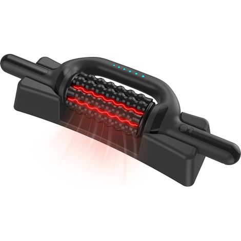 Electric roller massager with red light, muscle recovery stick and back massage roller, 6-speed massage roller tool for arms, legs, calves, and feet (1/5)