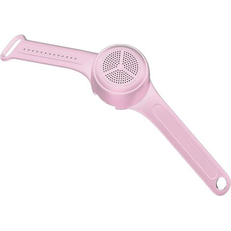 (Rose, avec bracelet de montre) Mini enceinte Bluetooth sans fil, volume élevé, diffusion portable (1/5)