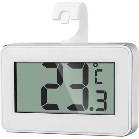 Mini Digital Refrigerator Thermometer, Magnetic Freezer Thermometer with Hook, Digital Refrigerator Thermometer for Home, Restaurants, Bars (1/5)