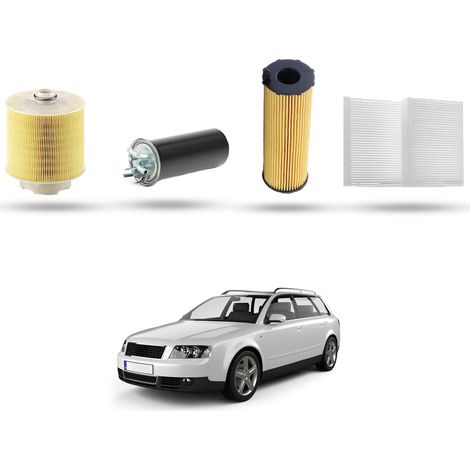 Kit Tagliando 4 filtri compatibile con Audi A4 (B6,B7) 2.7 tdi v6 132kw dal 2004 al 2008 (1/5)