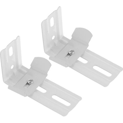 Deux clips de fixation pour support de store vénitien vertical, fixation murale, supports durables, conception à fente facile, pièces de rechange robustes. (1/5)