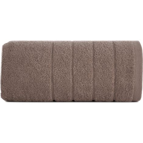 Serviette de bain Eurofirany moelleuse et absorbante, couleur marron clair, 30 x 50 cm (1/5)