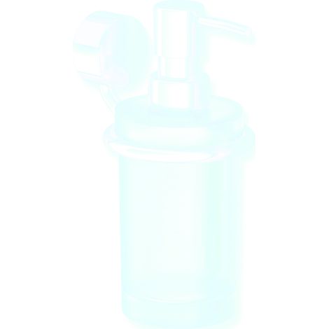 Seifensp., Glas m. Halter Sys 815 Edelstahl verchromt, Glas satiniert