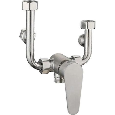 Robinet mélangeur pour chauffe-eau électrique en acier inoxydable 304, robinet de douche/salle de bain avec eau chaude et froide (1/5)