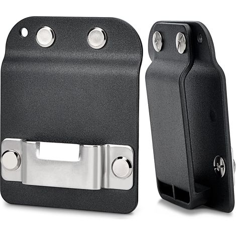 Supporto per metro a nastro da cintura, clip piatta per metro a nastro, compatibile con cinture portautensili fino a 5 cm, accessorio per elettricisti, falegnami e idraulici.