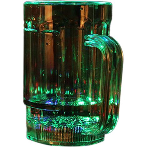 Gobelet Lumineux Transparent Capteur d'Eau Activation Liquide LED Multicolore Fête Bar PS Alimentaire (1/4)