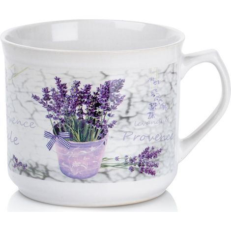 Tazza in ceramica color lavanda da 650 ml