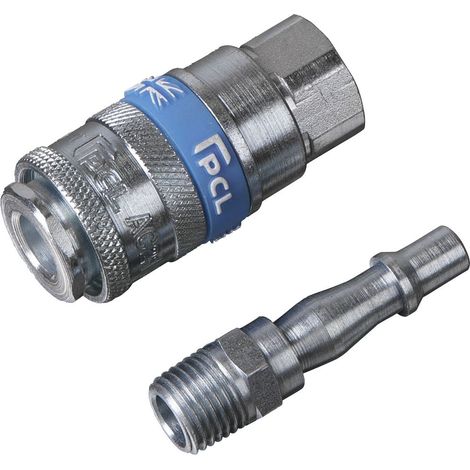 Sealey PCL Air Tool Coupling Kit 1/4""BSPT 2pc AC61